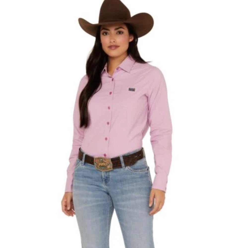 Kimes Ranch Linville Long Sleeve‎ Button Shirt New XXL Lilac Coolmax Lycra